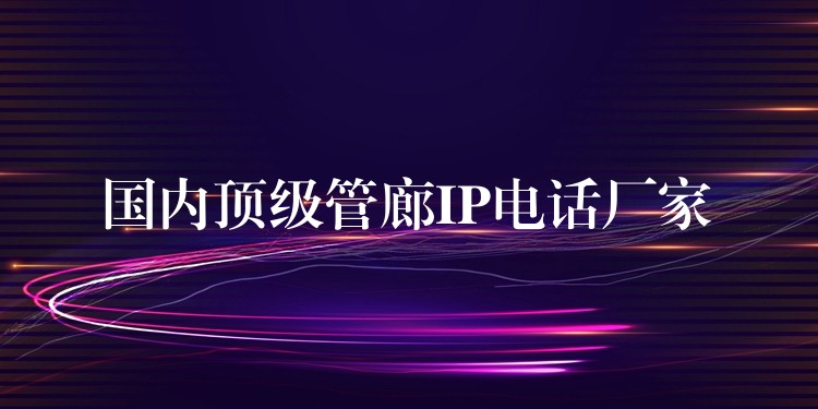  國內(nèi)頂級管廊IP電話廠家