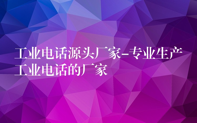 工業(yè)電話(huà)源頭廠家-專(zhuān)業(yè)生產(chǎn)工業(yè)電話(huà)的廠家 工業(yè)電話(huà)源頭廠家-專(zhuān)業(yè)生產(chǎn)工業(yè)電話(huà)的廠家