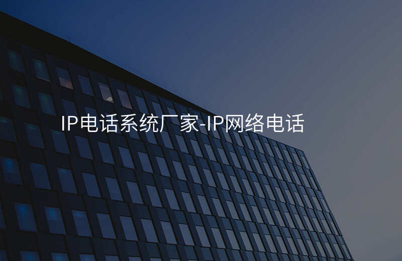  IP電話系統(tǒng)廠家-IP網(wǎng)絡(luò)電話