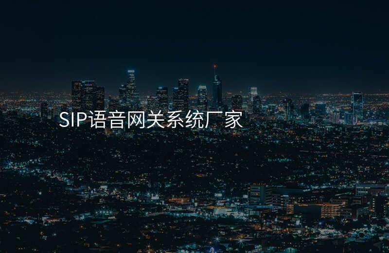  SIP語音網(wǎng)關(guān)系統(tǒng)廠家