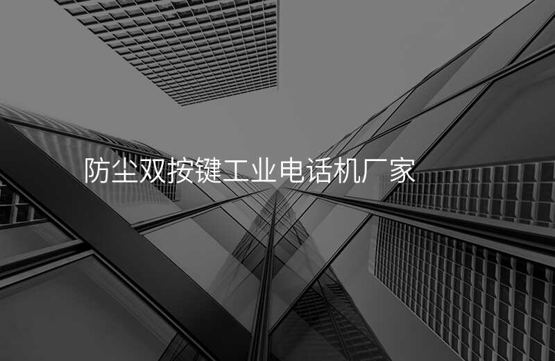  防塵雙按鍵工業(yè)電話機廠家