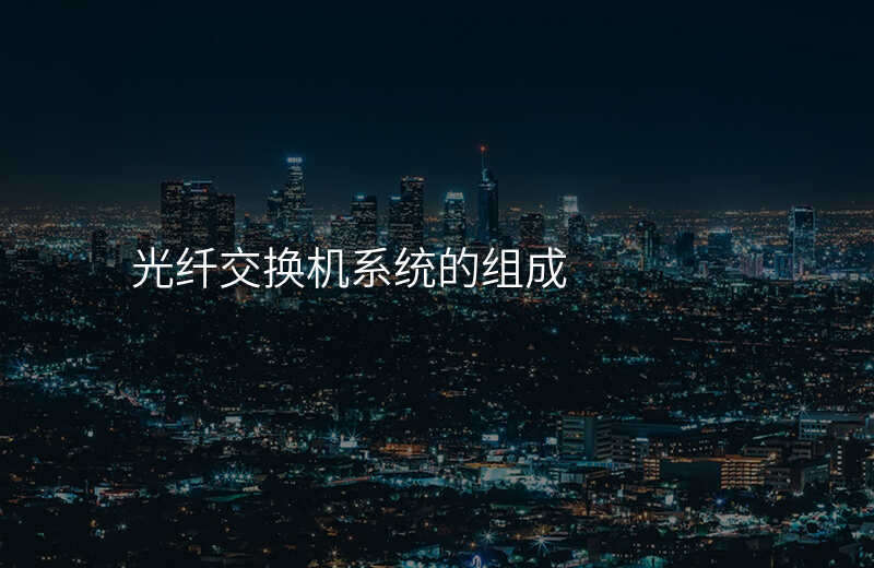  光纖交換機系統(tǒng)的組成