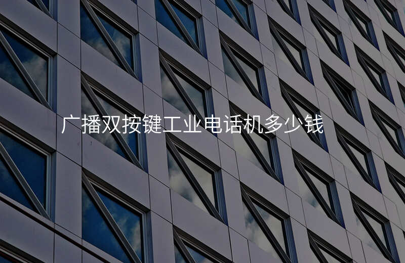  廣播雙按鍵工業(yè)電話機(jī)多少錢